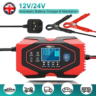 24V 12V Car Battery Charger Automatic Pulse Repair Starte 7Stage AGM GEL Lithium • £226.89