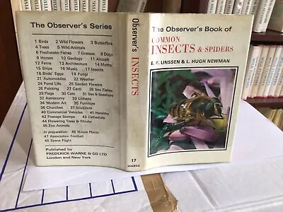 Observers Book Of Common Insects 1971: • £9.99