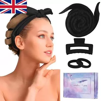 4Pcs/set Heatless Hair Curler Headband 60  No Heat Wave Hair Curlers With Clip • £6.69