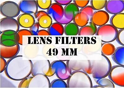 Lens Filters 49 Mm Choose *multi-buy* Pol Yellow Blue Uv Sky Close-up Star Soft • £9.95