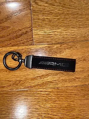 Mercedes AMG Black Suede Leather Key Chain • $9.99