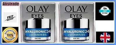 $36.05 • Buy 2 X Olay Eyes Hyaluronic24 + Vitamin B5 Eye Gel, 15ml, New, Sealed, F&F, UK Sell