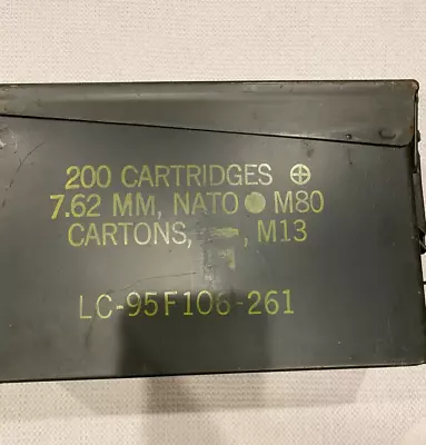 Vintage M60 Ammo Can Box Military Surplus • $20