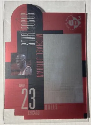 Michael Jordan 1996-97 Upper Deck UD3 Star Focus Card #23 Die Cut Hologram Holo • $14.99