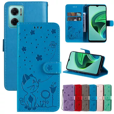 Cat Bee Wallet Leather Flip Case Cover For Xiaomi Poco M4 Redmi A1 10A Note 11S • $12.14