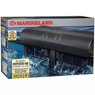 Marineland Emperor BioWheel Power Filter Multi-Stage Filtration 400 GPH BioWheel • $74.25