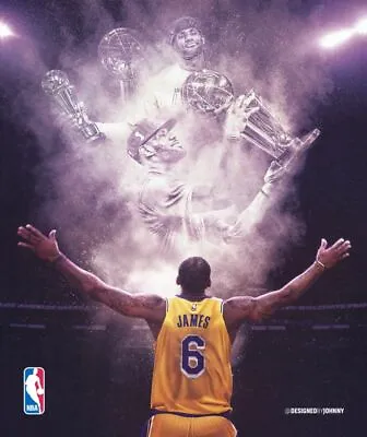$20 • Buy LEBRON JAMES Poster Hoops Baller Basketball Poster 24 X 30 Inch 7