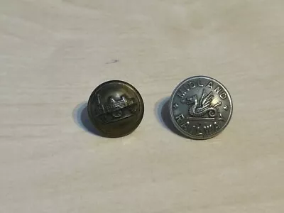 2 X Small Buttons Midland Railway & Unknown Steam Train 16mm & 14mm • £8.99