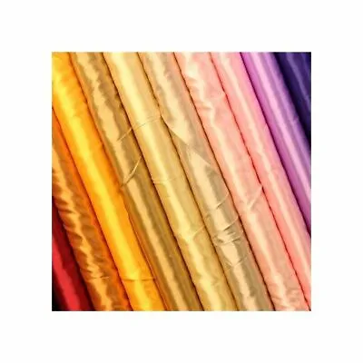£1.99 • Buy *Clearance Sale* Silky Satin Plain Coloured Craft Fabric Dress Material 58 