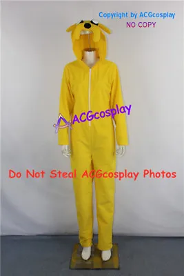 $78.99 • Buy Adventure Time Jake Cosplay Costume Once Piece Style