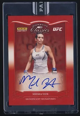 2023 UFC Panini Instant Classics Significant Signatures Red Auto Miesha Tate /25 • $59.99