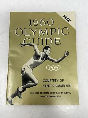 1960 Olympic Guide Rome Kent Cigarettes Advertising Schedule Of Events • $14.99