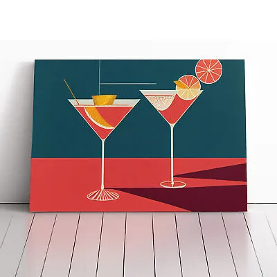 Retro Cocktail Art Vol.1 Canvas Wall Art Print Framed Picture Decor Living Room • $43.52