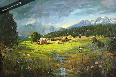 Lindsay Dell By Vernon Murdock Painting Giclee Homestead Horse Best Seller • $175