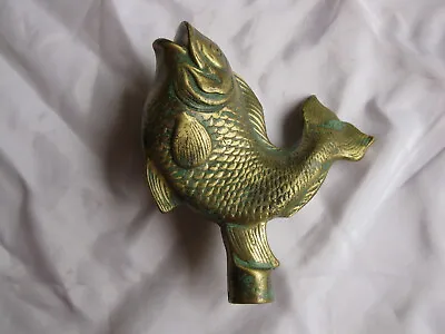 Heavy Solid Brass Fish Faucet / Spigot Handle *Ships Free 2 US! • $29.95