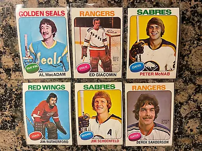 1975 O-pee-chee Hockey Lot Of #23 Giacominsandersonwestfallunger • $73.16