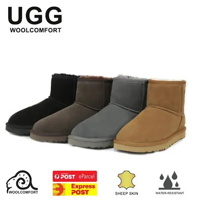 $54 • Buy UGG Classic Mini Boots Water Resistant Premium Australian Sheepskin - 6 Colours