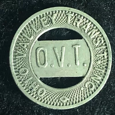 $8.99 • Buy (Wellsburg, VA) Ohio Valley Transit O.V.T. G/F One Zone Token16mm 