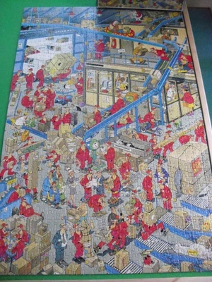 £6.50 • Buy Jumbo 1000 Piece Jigsaw - 'Jan Van Haasteren - The Post Office' - 100% Complete