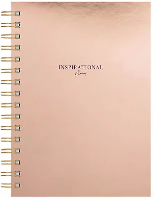 Luxury A5 Dotted Journal Metallic Rose Gold Bullet Planner Wiro Bound Note Book • $10.66