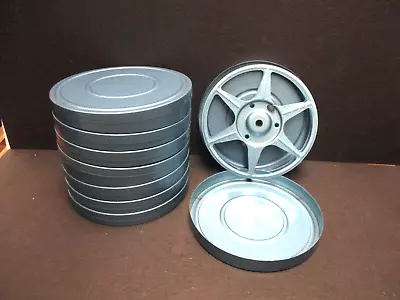 Compco Regular 8mm Std.8 Movie 200' Auto Take-up Metal Reel & Can. No Super 8. • $7