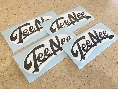 Tee Nee Vintage Boat Trailer Decals 4-pak Vinyl Black And White FREE SHIP! • $18