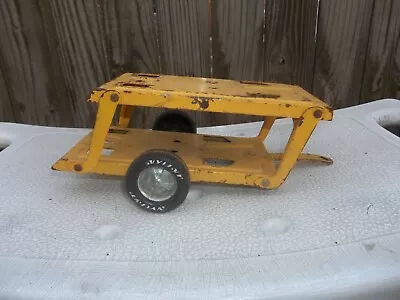 Vintage Nylint Hot Rod Car Carrier Trailer Only Yellow U.s.a. • $12