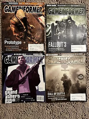 Gameinformer Magazine Lot Of 4 #169 170 171 172 COD 4 ~ GTA IV ~ Fallout 3 ~ Pro • $19