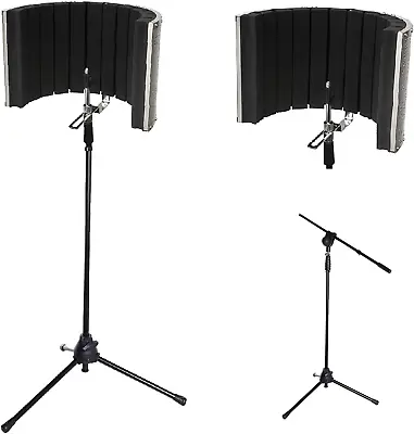 VRI-20 Vocal Absorbing And Recording Microphone Isolation Shield Panel With Stro • $172.86