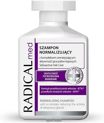 Radical Med Normalizing Shampoo Oily Greasy Hair Anti Irritation Itching 300ml • £7.50