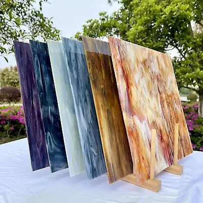 Stained Glass Sheets 12” X 12” Mosaic Glass 6-Pack Dark Series - 6 Pack • $113.99