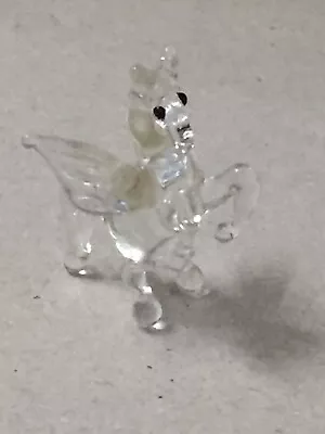 Murano GlassLauschaBimini Glass:Clear Glass Pegasus FigureOrnament • £6.85