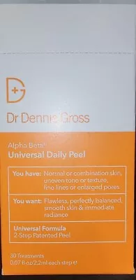 Dr. Dennis Gross Alpha Beta Universal Daily Peel - 30 Count Exp 09/2024 • $45