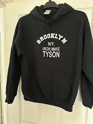 Black Iron Mike Tyson Brooklyn New York Hooded Top Hoodie Size M 14 • £9.99