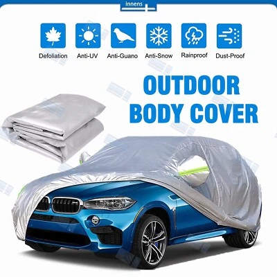 $31.99 • Buy Full Car SUV Cover Waterproof All Weather Snow Rain UV Resistant Protection Dust