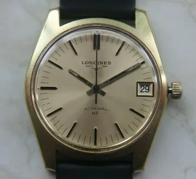 Longines Admiral Hf G20 Gold Filled With Date / Hand-winding / 1974 • £350