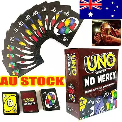 UNO Show ‘em No Mercy Card Game For Kids Adults & Family Night Parties VH • $11.56