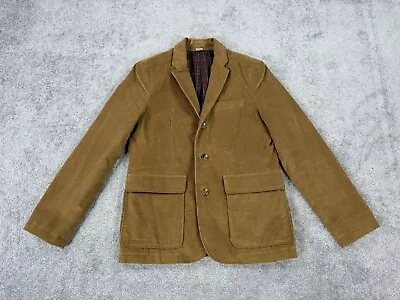 Vintage LL Bean Blazer Mens 36 S Tan Corduroy Blanket Lined Hunters Jacket OJSC7 • $39