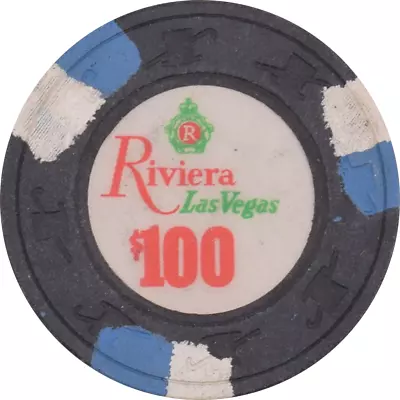 Riviera Casino Las Vegas Nevada $100 Chip 1985 • $304.99