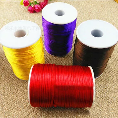 £5.99 • Buy 100M 1 Roll Chinese Knot Nylon Braided Cord Macrame Beading Diameter 2.5mm