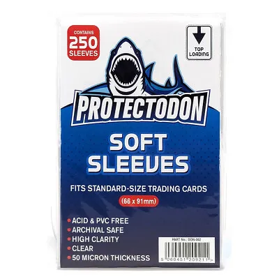 Protectodon Soft Penny Card Sleeves For Standard Size Trading Cards Sports MTG • £7.99