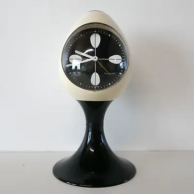 Vintage 1960s Space Age West German Marksman Plastic Pedestal Alarm Clock • $180.54