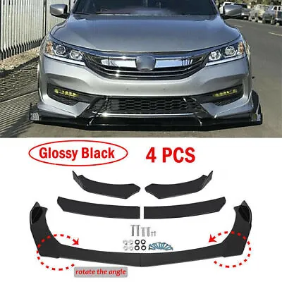 US Front Bumper Lip Body Kit Chin Spoiler Splitter For Honda Accord 2014-2022 GT • $37.96