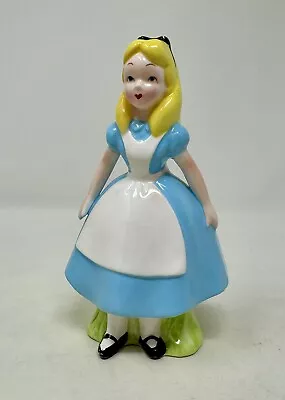 Vintage Walt Disney Productions Alice In Wonderland 6” Ceramic Figurine JAPAN • $16.95