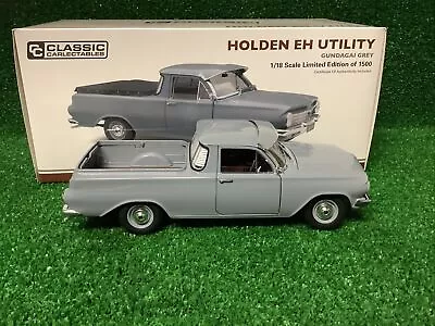 1 18 Classic Carlectables 1963 Holden EH Ute Gundagai Grey Only 1500 Made • $219.99