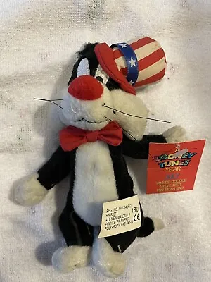 Looney Tunes Year  4th Of July Warner Bros Mini Bean Bag Plush Sylvester 1999 • $6.50
