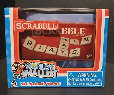 World's Smallest SCRABBLE Game Board Magnetic Letters Pocket Mini Miniature NEW • $9.99