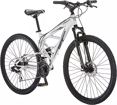 Mongoose Impasse Full Suspension Mountain Bike Men And Women 18-Inch Aluminum  • $543.73