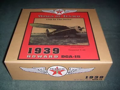ERTL Die Cast Wings Of Texaco 1939 Howard DGA-15 Airplane Coin Bank #21844PA • $25