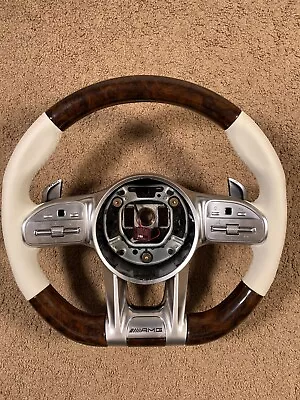 Upgrade Wood Grain Steering Wheel For Mercedes-Benz AMG C63 E63 G63 GT S63 CL63 • $889